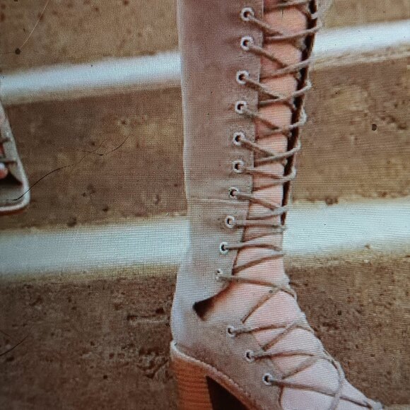 JEFFREY CAMPBELL--Free People--Zelda Gladiator Sandals-8 - Picture 1 of 9